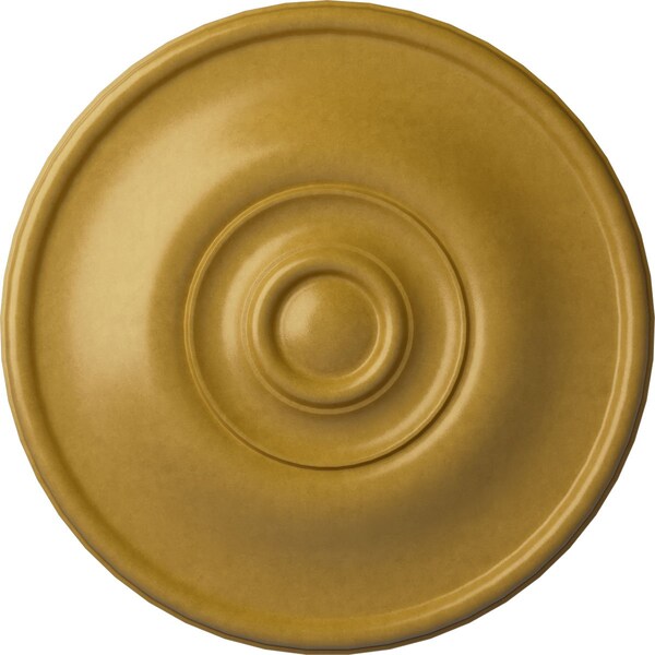 Ekena Millwork Jefferson Ceiling Medallion (Fits Canopies up to 2 7/8"), 11 3/4"OD x 3/8"P, Iridescent Gold CM12JEIGS - main